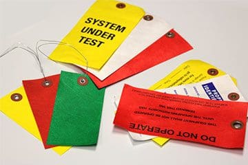 colored tyvek tags